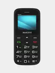 Черный мобильный телефон Maxvi B100ds большие кнопки