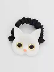 Белый резинка для волос "Котенок", "Зайчик"