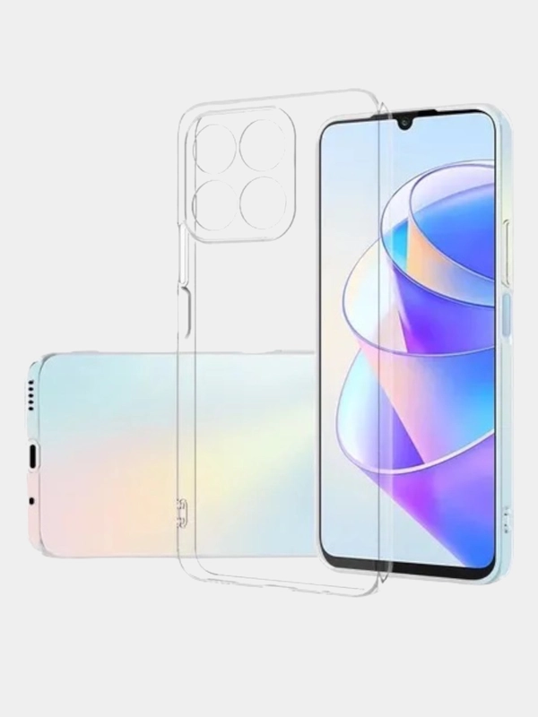 Чехол для Huawei Honor X8a (Хуавей Хонор Х8а), прозрачный, силиконовый
