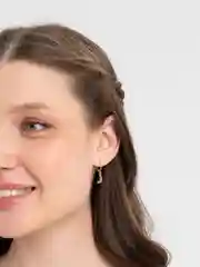 Серьги на кольце Месяц