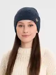 Синий женская шапка с укладкой назад Лаура