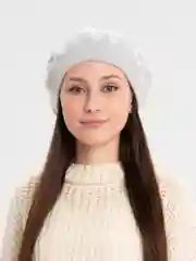 Серый меланж берет женский, 8 цветов