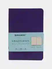 Ежедневник недатированный BRAUBERG Metropolis Mix, под кожу, 100 х 150 мм, А6, 136 листов