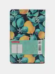 Блокнот BRAUBERG VISTA Lemon Story, 100 х 150, А6, под кожу, гибкий, срез фольга, 80 л