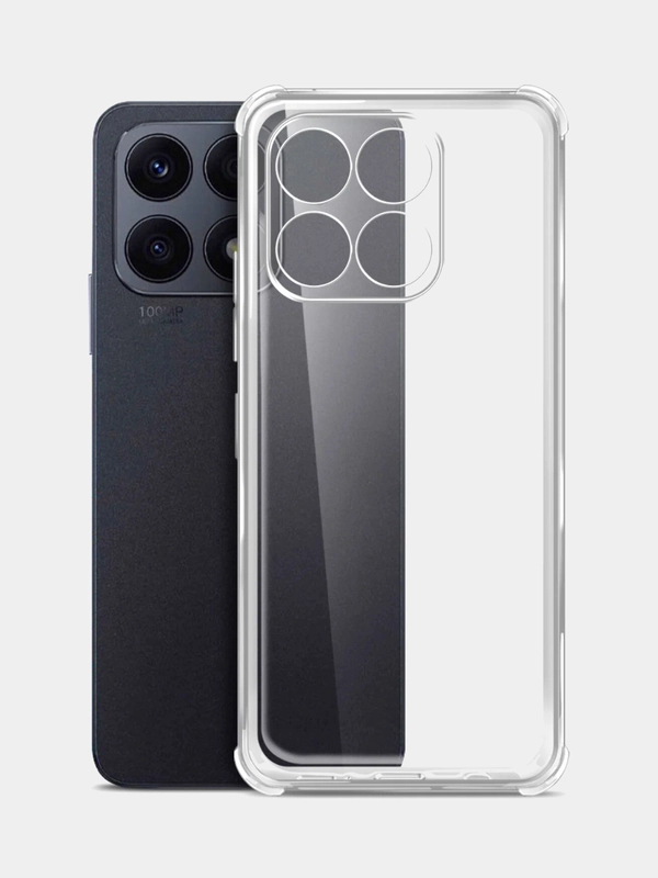 Чехол Huawei Honor X8a, Хуавей Хонор Х8а, прозрачный, силиконовый, противоударный