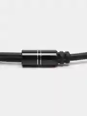 Черный кабель-переходник 2 x Jack 3.5-M - 4-pin Jack 3.5-F