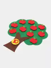 Развивающая игра из фетра для детей "Древо знаний" по Монтессори