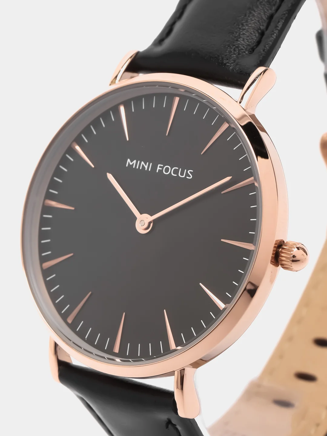 Черный женские наручные часы Mini Focus MF0318G, в подарочной упаковке