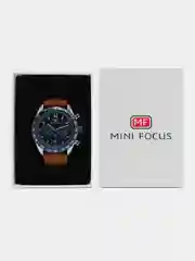 Коричневый мужские наручные часы Mini Focus MF0403G, с хронографом, в подарочной упаковке
