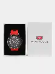 Красный мужские наручные часы Mini Focus MF0349G, с хронографом, в подарочной упаковке