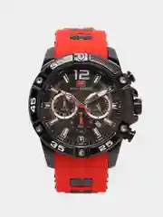 Красный мужские наручные часы Mini Focus MF0349G, с хронографом, в подарочной упаковке