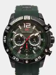 Зеленый мужские наручные часы Mini Focus MF0349G, с хронографом, в подарочной упаковке
