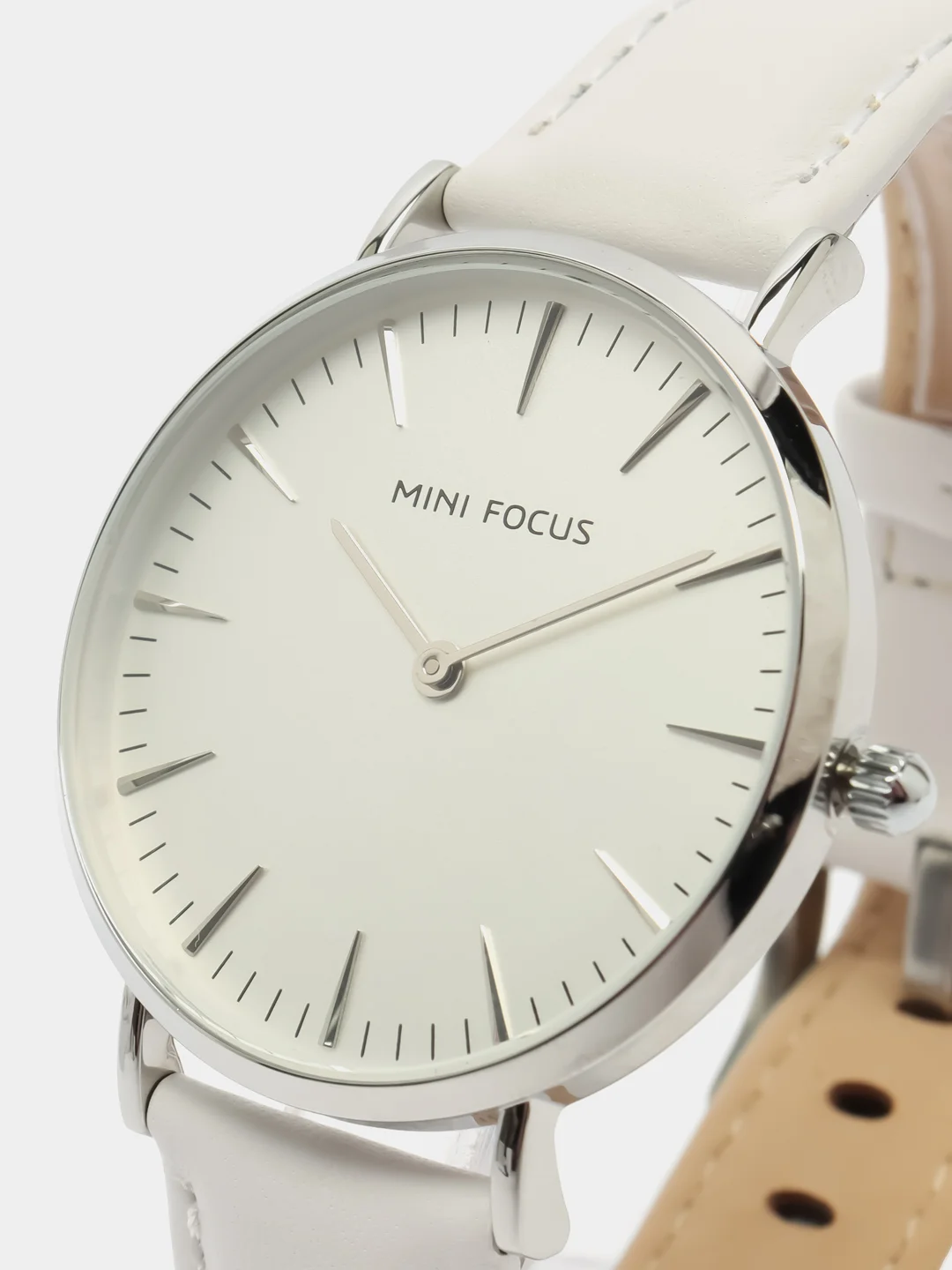 Белый женские наручные часы Mini Focus MF0318G, в подарочной упаковке