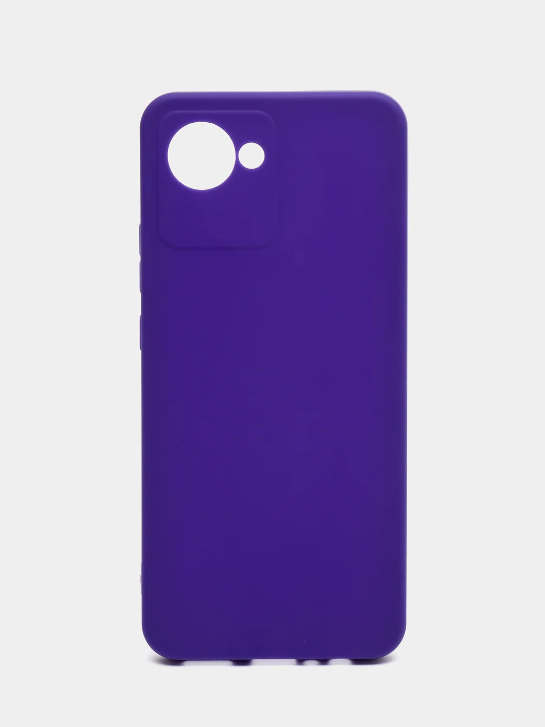 Фиолетовый чехол для Realme C30 / C30S / Narzo 50i PRIME / Реалми силиконовый, матовый, прозрачный
