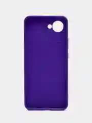 Фиолетовый чехол для Realme C30 / C30S / Narzo 50i PRIME / Реалми  силиконовый, матовый, прозрачный