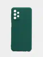 Тёмно-зелёный чехол Samsung Galaxy A13 4G силиконовый, матовый