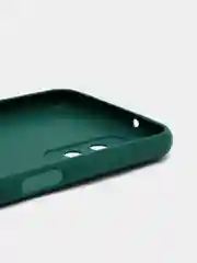Тёмно-зелёный чехол Samsung Galaxy A13 4G силиконовый, матовый