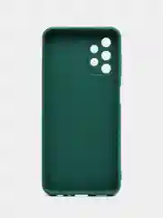 Тёмно-зелёный чехол Samsung Galaxy A13 4G силиконовый, матовый