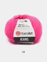 Фуксия пряжа YarnArt Jeans (Ярнарт Джинс), 5 мотков