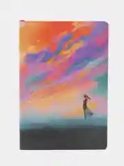 Блокнот BRAUBERG VISTA Color clouds, под кожу, гибкий, А5 143 x 210 миллиметров, 80 листов