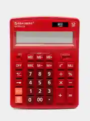 Калькулятор настольный BRAUBERG EXTRA-12-WR, бордовый, 206 x 155 миллиметров