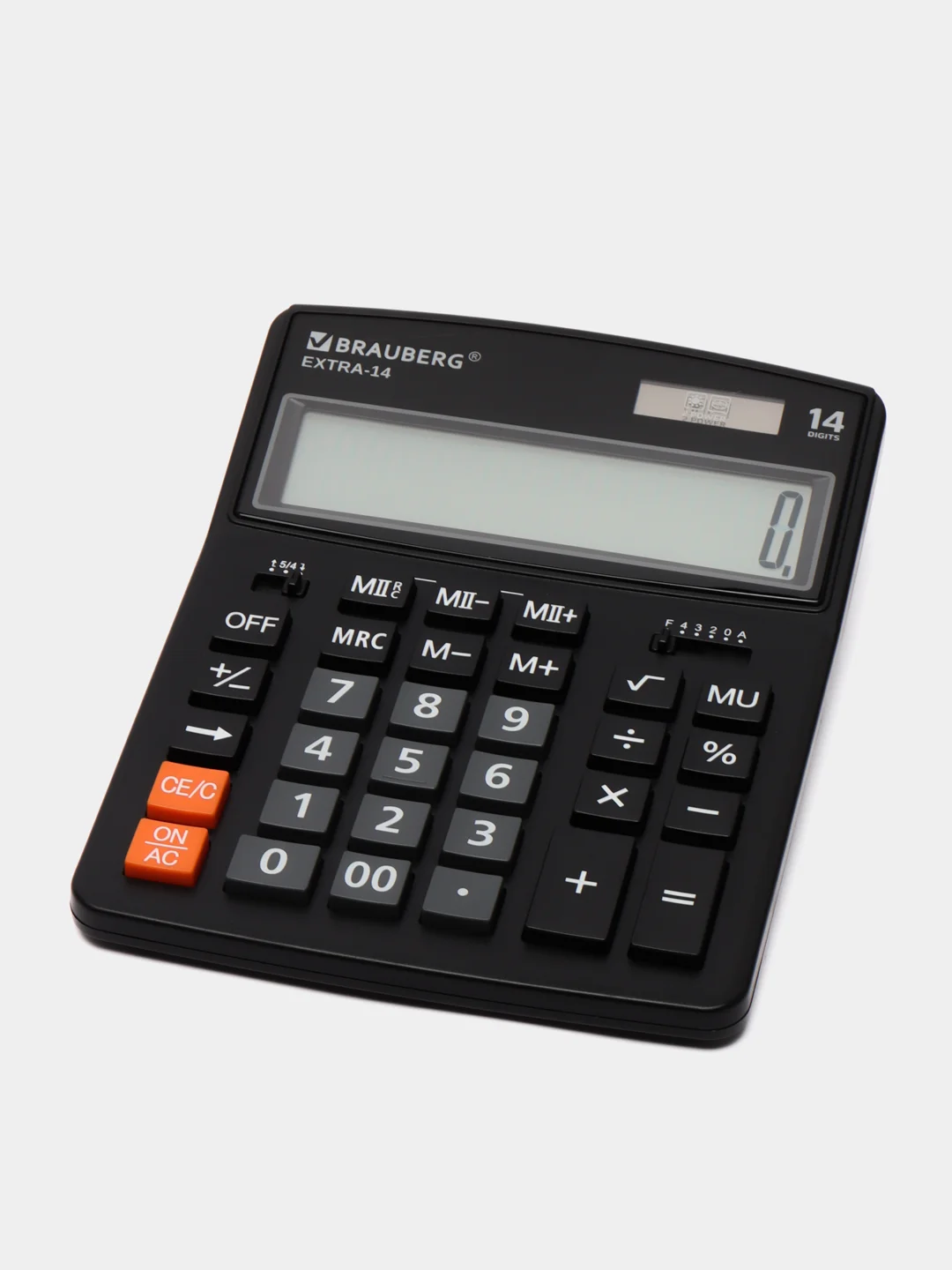 Калькулятор настольный BRAUBERG EXTRA-14-BK, 206 x 155 мм