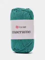 Зеленый пряжа YarnArt Macrame, шнур полиэфирный для вязания и макраме, полиэстер, 90 г, 130 м, 2мм