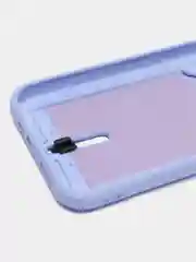 Аметистовый силиконовый чехол для iPhone 13 Pro (Айфон 13 Про) с карманом, чехол на айфон
