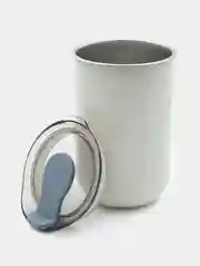 Белый термостакан с крышкой CUP для напитков 300 мл