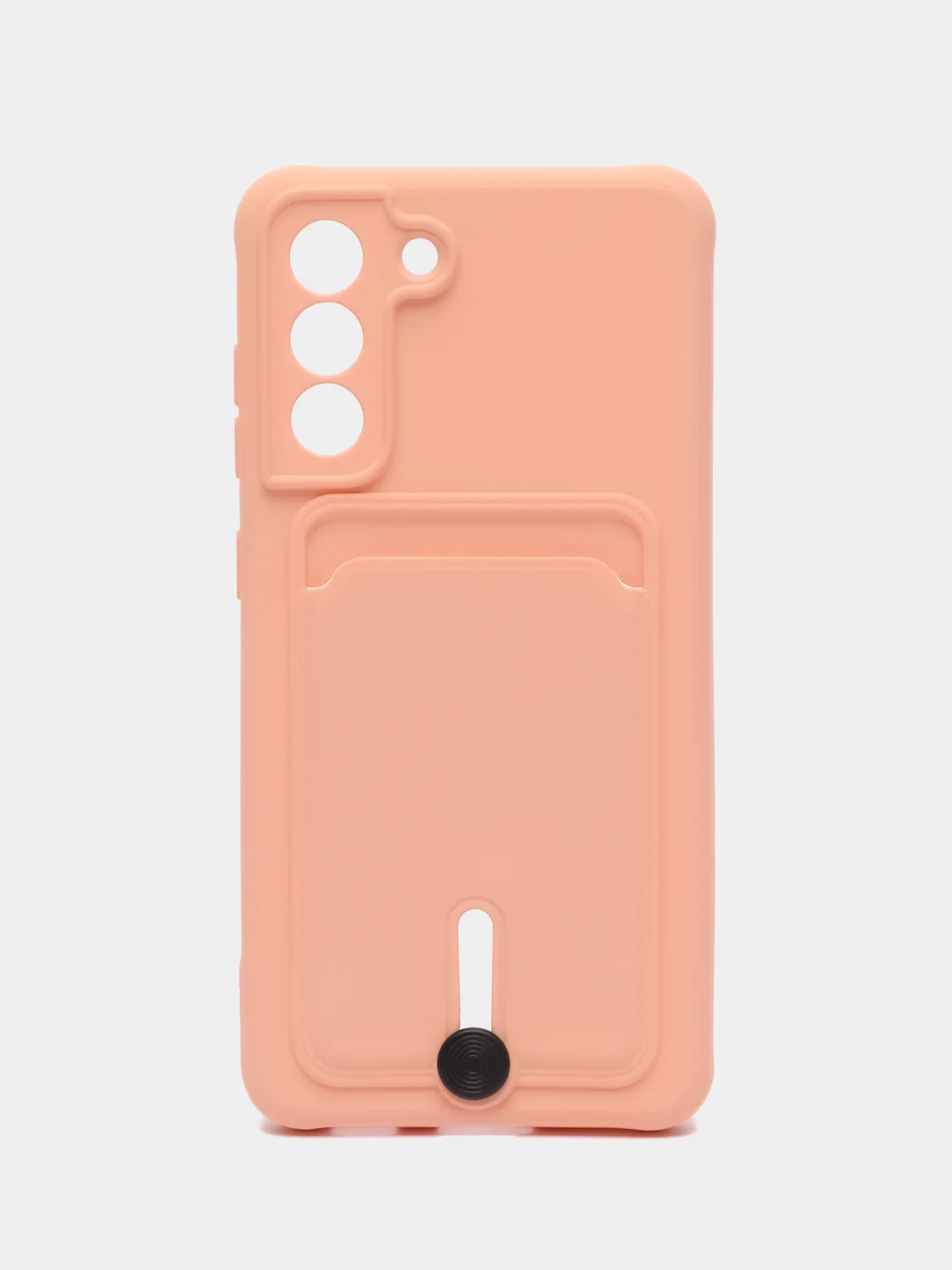 Пудровый чехол для Samsung Galaxy S21 FE, S21FE (Самсунг С21 ФЕ, С21ФЕ) силиконовый, с карманом