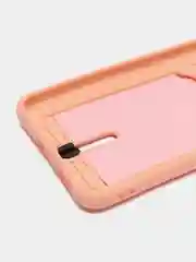 Пудровый чехол для Samsung Galaxy S21 FE, S21FE (Самсунг С21 ФЕ, С21ФЕ) силиконовый, с карманом