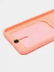 Пастельно-коралловый силиконовый чехол для Honor 10 Lite, P Smart 2019 (Хонор 10 Лайт/ П Смарт 2019) с карманом