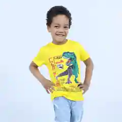 Желтый футболка детская для мальчика, 4-8 лет, 100% хлопок