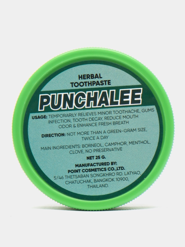 Тайская зубная паста с травами PUNCHALEE, 25 г