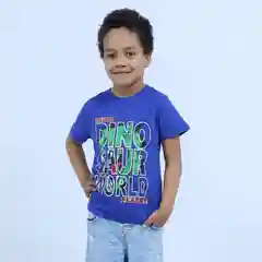 Темно-синий футболка детская для мальчика, 4-8 лет, 100% хлопок