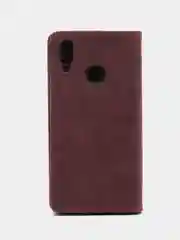 Багровый чехол-книжка Huawei P30 Lite, P Smart 2019/ Honor 10 Lite, Xiaomi Note 8 Pro, P Smart 2018
