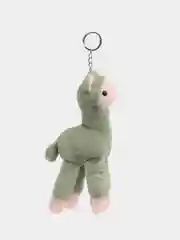 Зелёный хаки игрушка-брелок мягкая "Лама"
