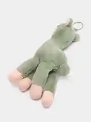 Зелёный хаки игрушка-брелок мягкая "Лама"