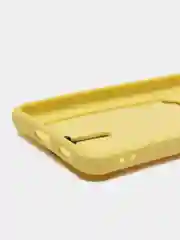 Желтый чехол для Samsung Galaxy S21 FE, S21FE (Самсунг С21 ФЕ, С21ФЕ) силиконовый, с карманом