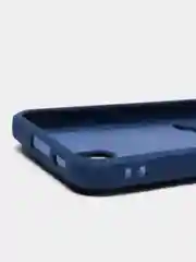 Синий чехол силиконовый на Samsung Galaxy S23 (Самсунг Галакси С23), с карманом