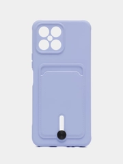 Чехол силиконовый для Huawei Honor X8 ( Хонор X8 ) с карманом для карт