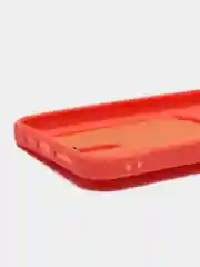 Коралловый силиконовый чехол для iPhone 13 Pro Max (Айфон 13 Про Макс) , чехол на айфон с карманом