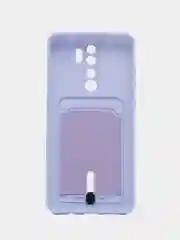 Лавандовый чехол для Xiaomi Redmi Note 8 Pro (Редми Нот 8 Про) силиконовый , с карманом