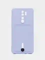 Лавандовый чехол для Xiaomi Redmi Note 8 Pro (Редми Нот 8 Про) силиконовый , с карманом
