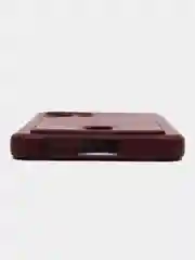Тёмно-бордовый чехол силиконовый на Samsung Galaxy S23 (Самсунг Галакси С23), с карманом