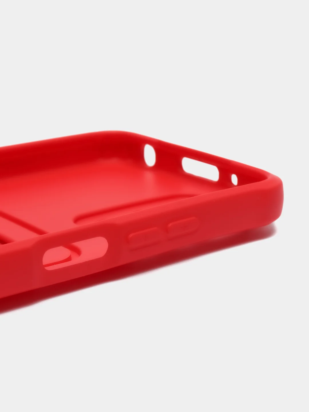 Вишнёвый силиконовый чехол для Xiaomi Redmi 10 ( Сяоми Редми 10 ) с карманом для карт