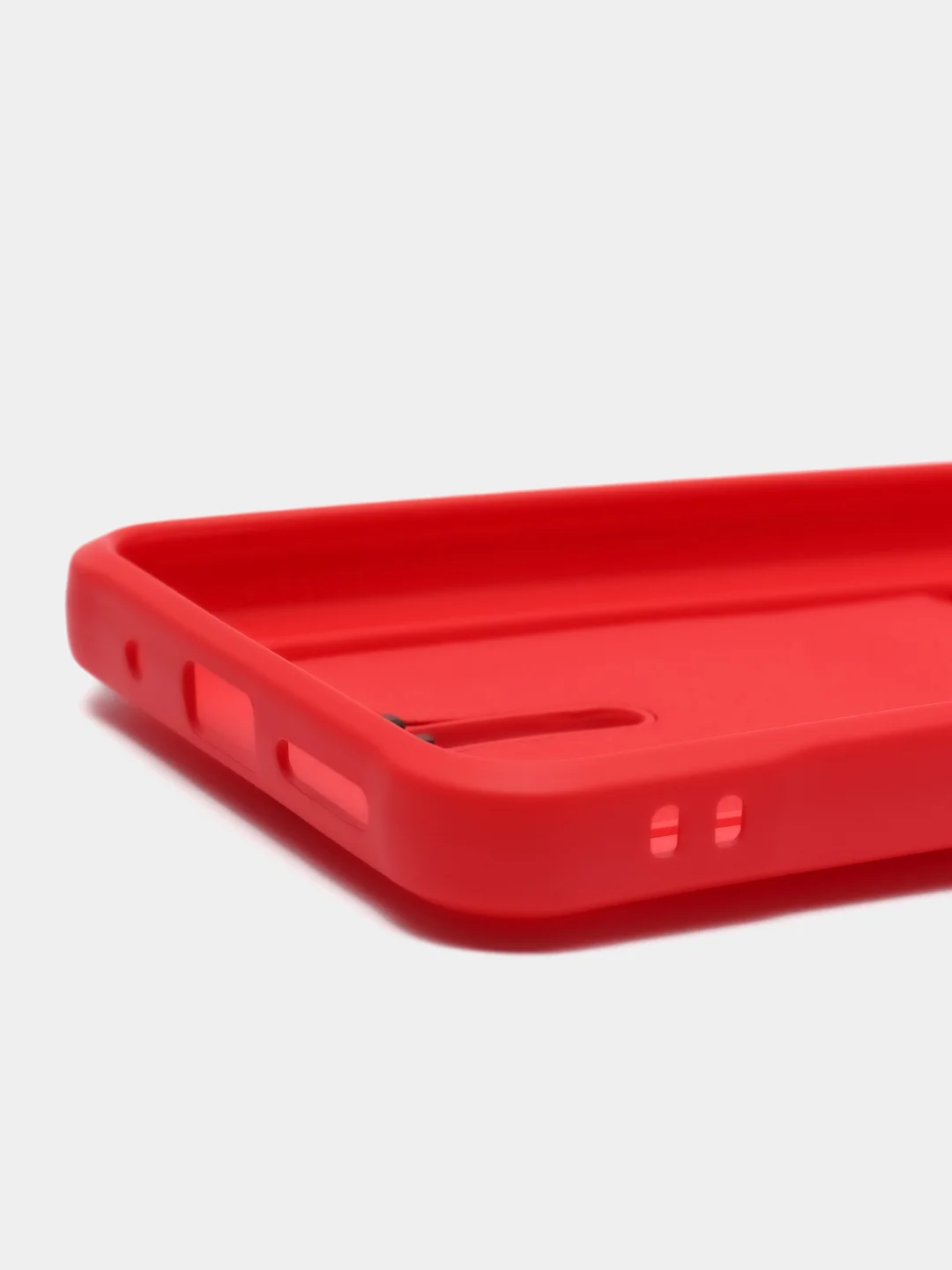 Вишнёвый силиконовый чехол для Xiaomi Redmi 10 ( Сяоми Редми 10 ) с карманом для карт