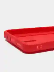 Вишнёвый силиконовый чехол для Xiaomi Redmi 10 ( Сяоми Редми 10 ) с карманом для карт