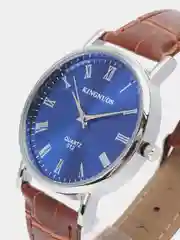 Коричневый мужские наручные часы KINGNUOS K-012, в подарочной упаковке