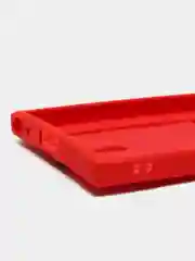 Красный чехол для Samsung Galaxy S23 Ultra (Самсунг Галакси С23 Ультра), силиконовый, с карманом